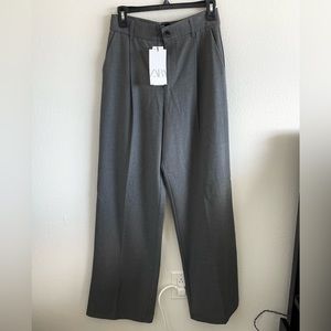 BNWT Zara High Waist Wide Leg Trousers